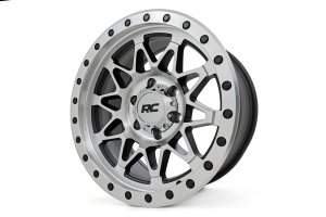 Jeep J10 Pickup Wheel - Rough Country - 78 Series | Simulated Beadlock | Full Machine | 17x8.5 - Bronze Finish with Black Lip - 4WD - '74-'88